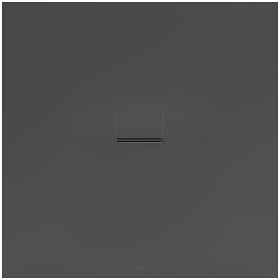 Douchebak Squaro Superfl. 1200x1200mm Quaryl met afvoerkap antrac.