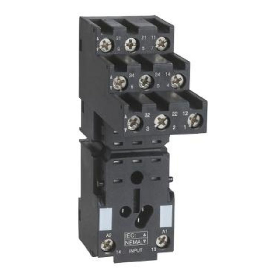 Relaisvoet 3P 10A < 250V conn. RXM3 Harmony RXZ VVE=10