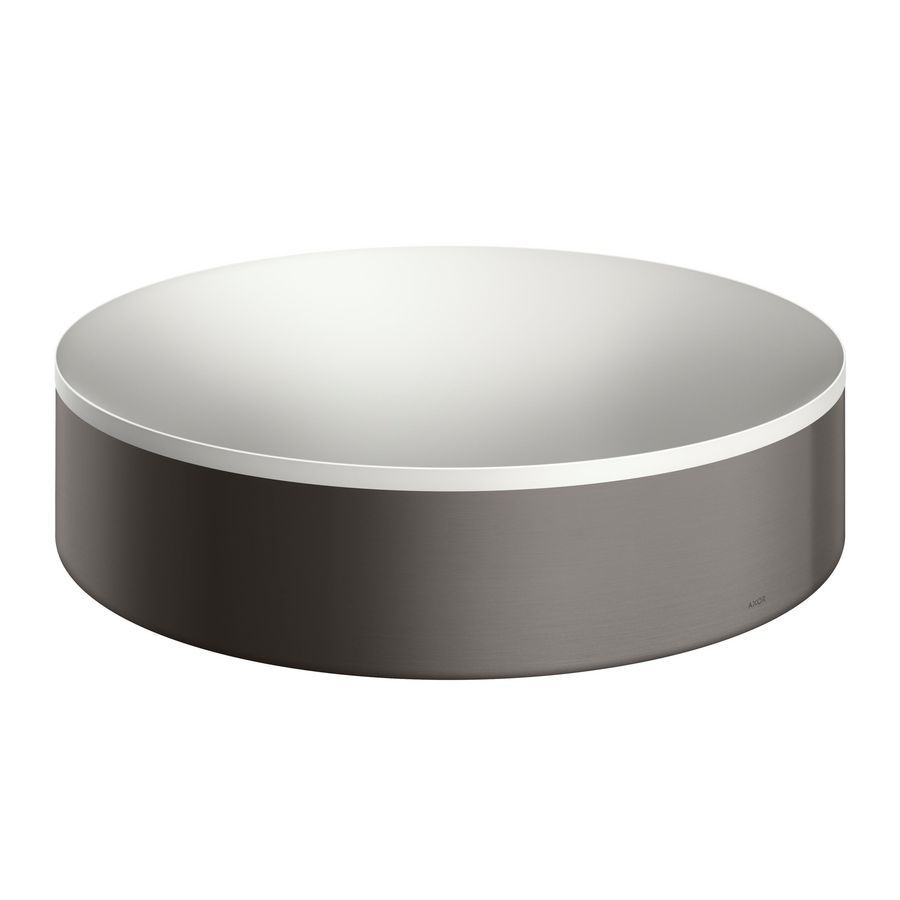 B&B waskom 400 zonder kraangat /overl wi-Brushed Black Chrome AX Suite