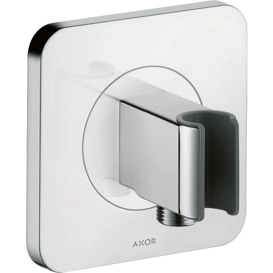 Axor Citterio E Porter wandhouder chroom met muuraansluitbocht