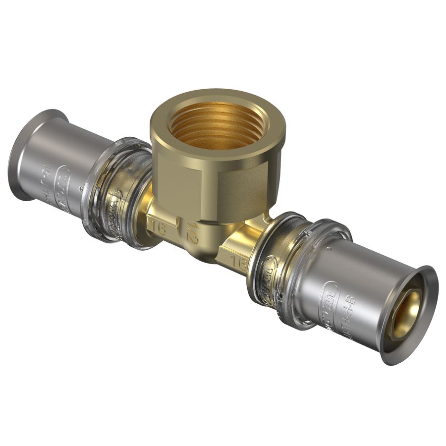 T-koppeling verlopend pers TIGRIS M5 32x1/2" bn.x32mm