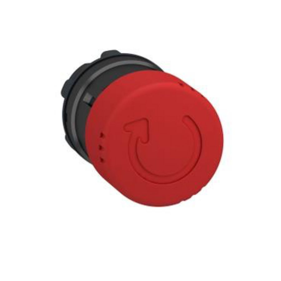 Kop noodstop 30 draaien om te ontgrendelen 22mm Rood z. m