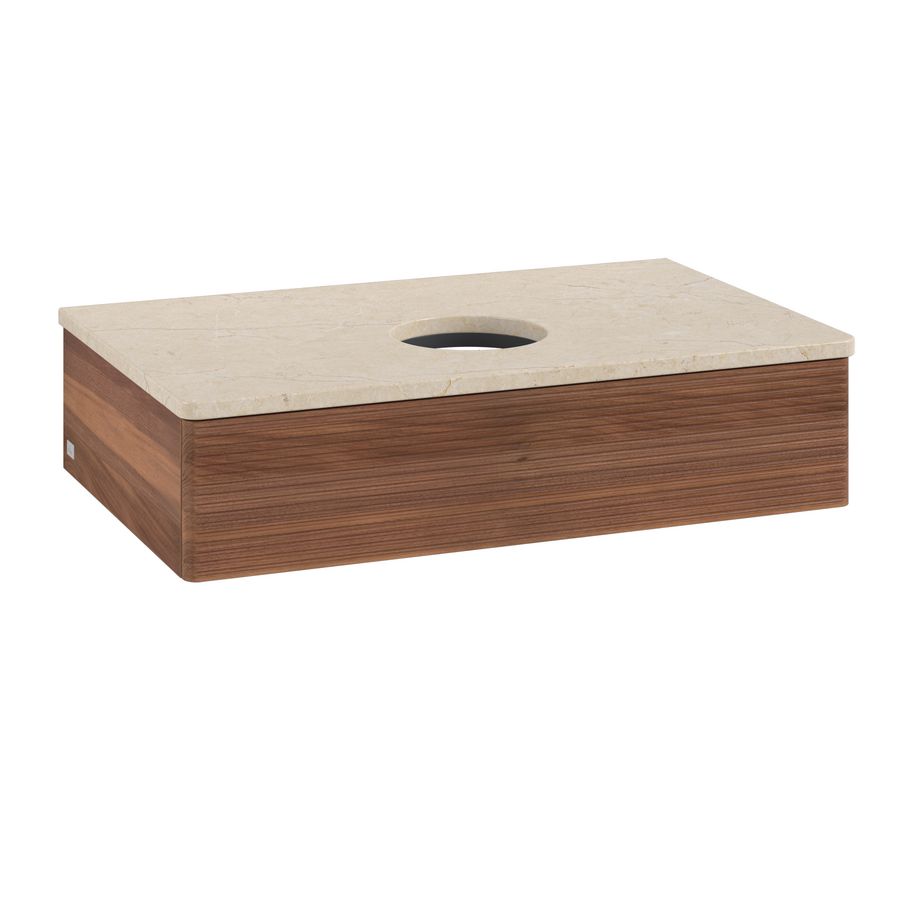 Wastafelonderkast Antao 800x190x500mm Warm Walnut K08113HM