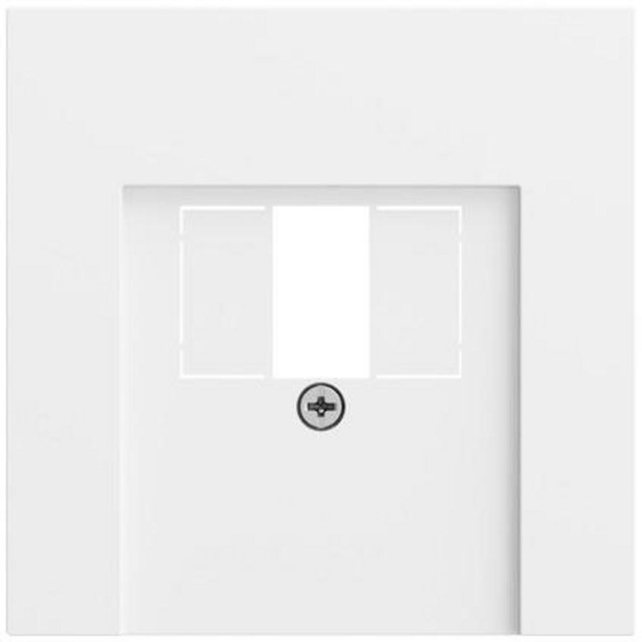 Afdekking TAE USB System 70 z.wit m(gel.)