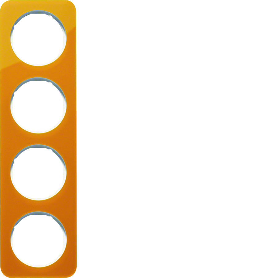 Afdekraam 4-voudig berker R.1 oranje acryl/polarwit