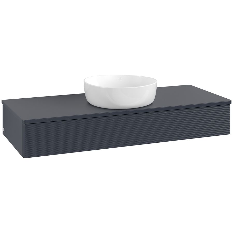 Wastafelonderkast Antao 1200x190x500mm Mid.Blue Matt Lacquer K10150HG