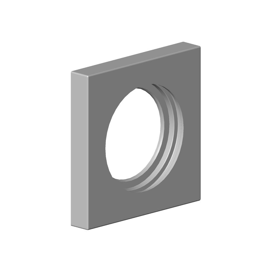 Rozet 60X60X9X 35mm-LG gebor