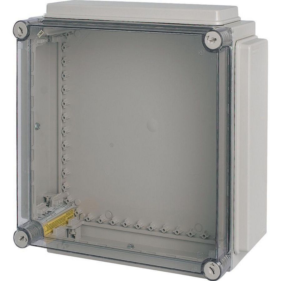 Kast Ci HxBxD=421x421x175mm deksel Ral7035 4x gladde flenzen