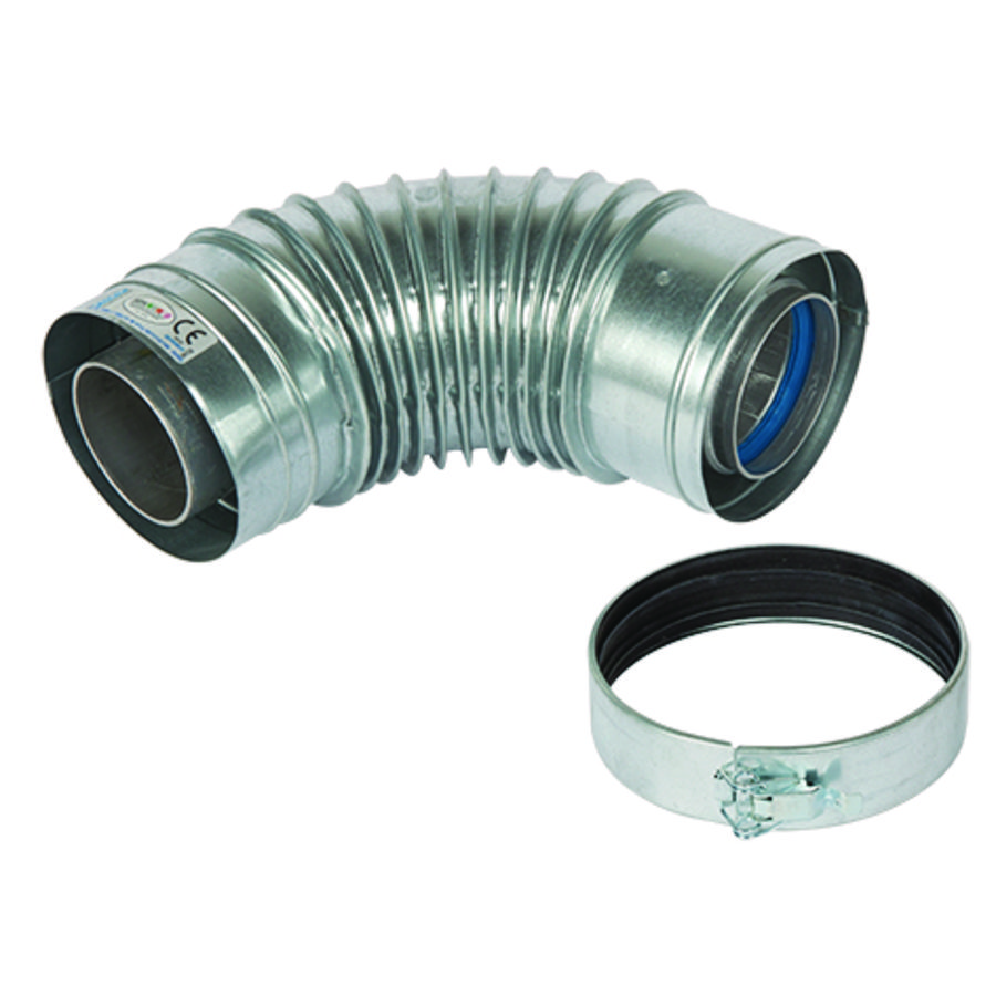 Rookgasafvoerbocht 80/125 concentrisch 90° tbv CWH ACE 30/60
