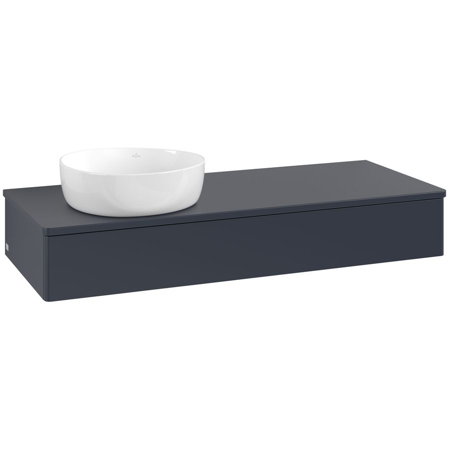 Wastafelonderkast Antao 1200x190x500mm Mid.Blue Matt Lacquer K11010HG