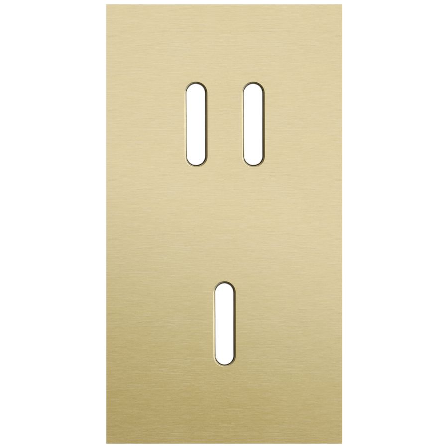 Tweevoudige afdekpl. verticaal 71mm centerafstand een tweevo