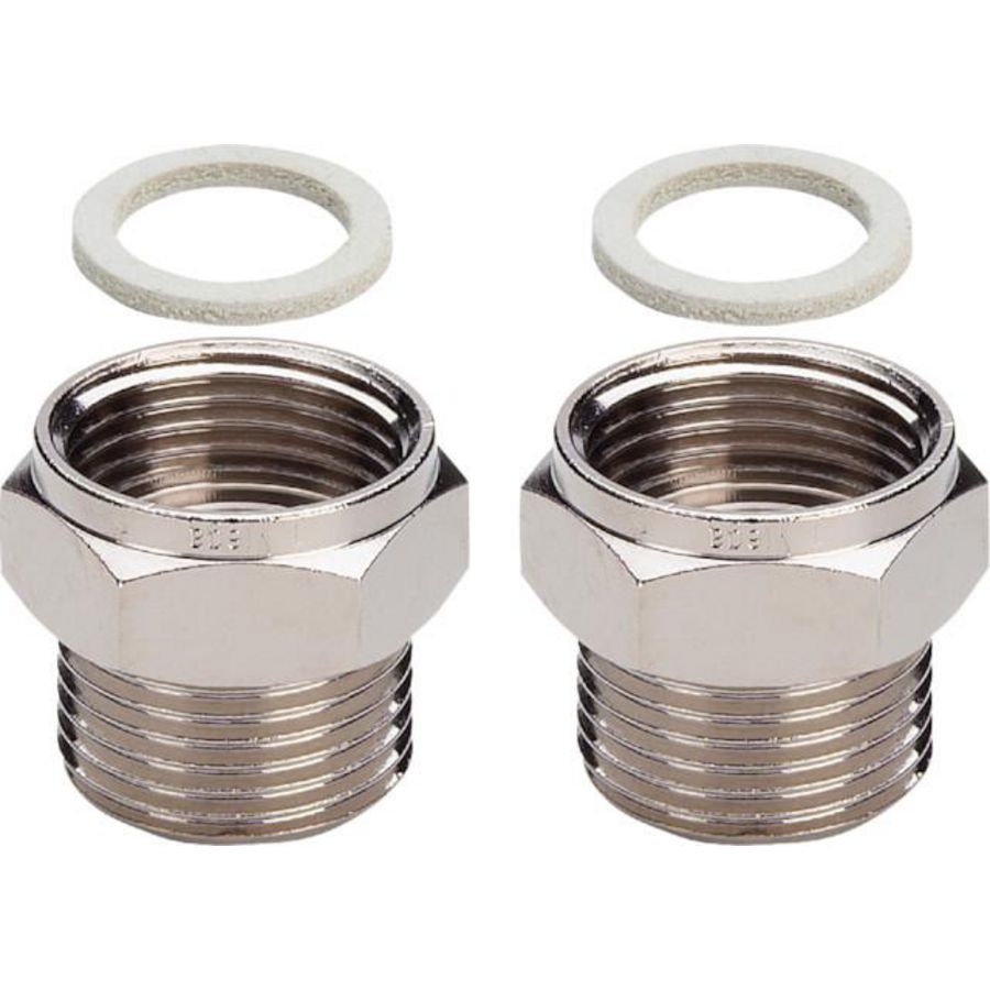 Adapterset 3/4x3/4 messing/blank