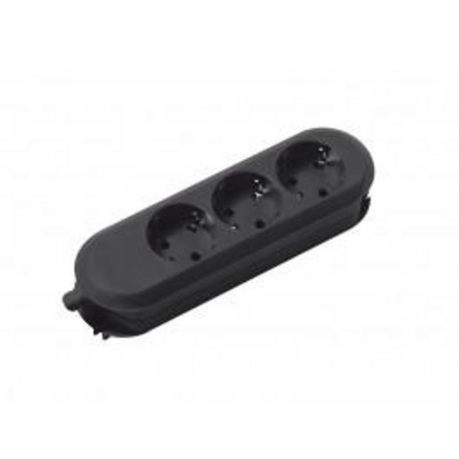 Smart 3x 230V RA zonder snoer zwart