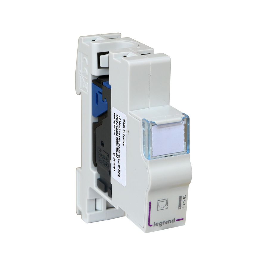 Connector Cat. 6 UTP DIN-rail 1 module LCS3