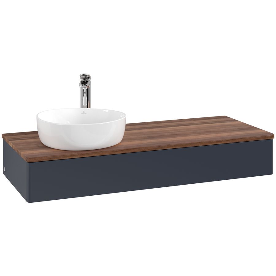Wastafelonderkast Antao 1200x190x500mm Mid.Blue Matt Lacquer K11052HG
