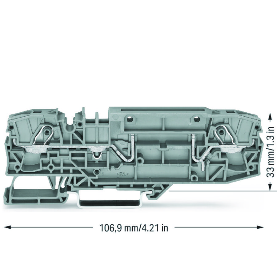 2-draads basisklem test rail 35x15+35x2006-8661 VVE=12