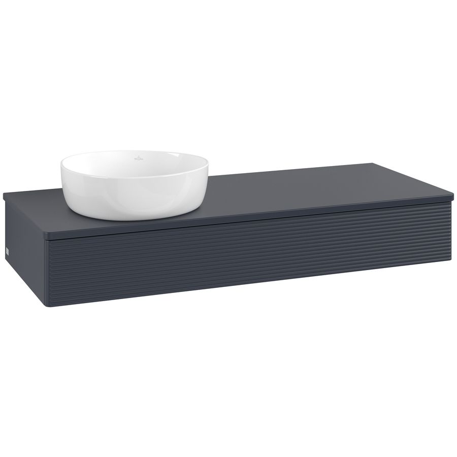 Wastafelonderkast Antao 1200x190x500mm Mid.Blue Matt Lacquer K11110HG
