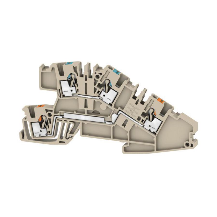 Installatieklem PUSH IN d.beige 2.5mm2 2668910000 VVE=50