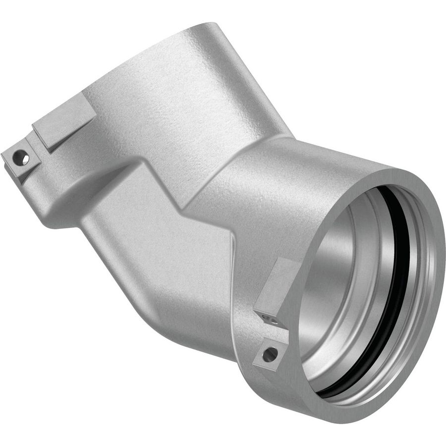 Kniekoppeling 45° SERIE-RS maat RS2 incl. vergrendelelementen excl. adapters