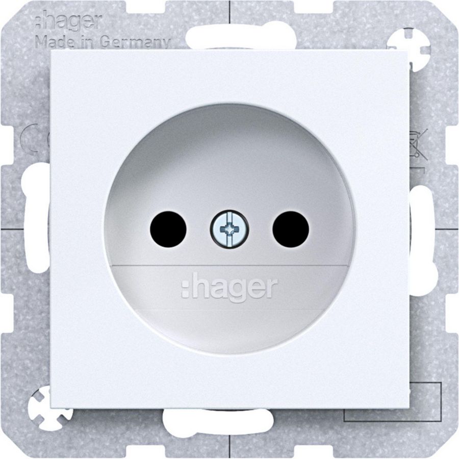 Wandcontactdoos ongeaard Safety Plus A.x/C.x lichtwi
