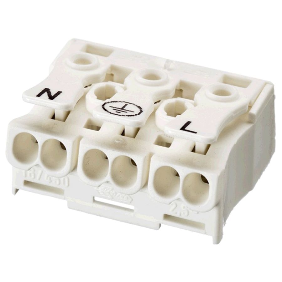 Lichtklem 3-polig wit VVE=500 1803608