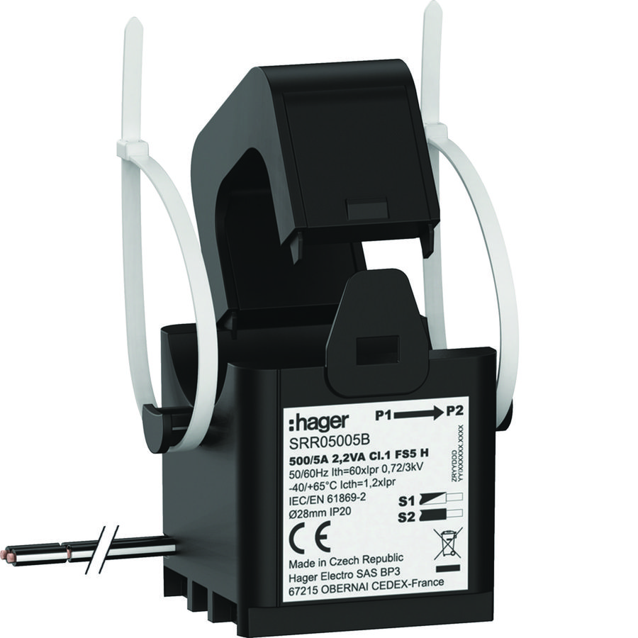 Deelbare trafo SC2 500/5A 2,2VA kl.1