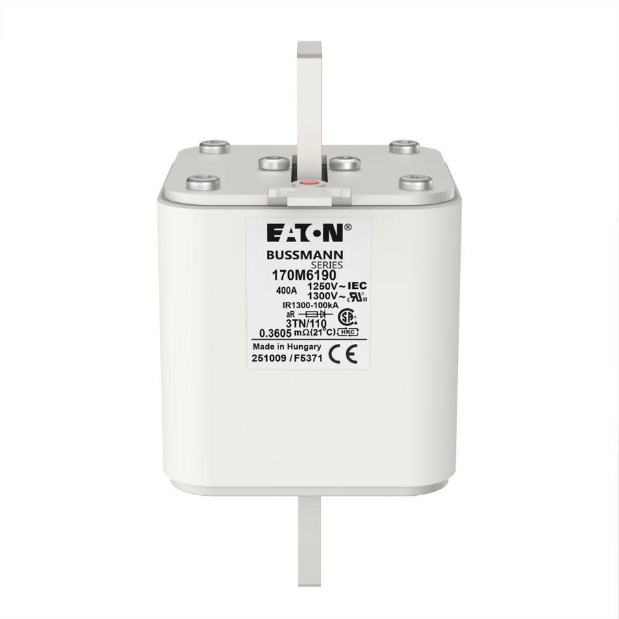 Zekering hoge snelheid 400A AC 1250V 100kA size 3 76x90x1