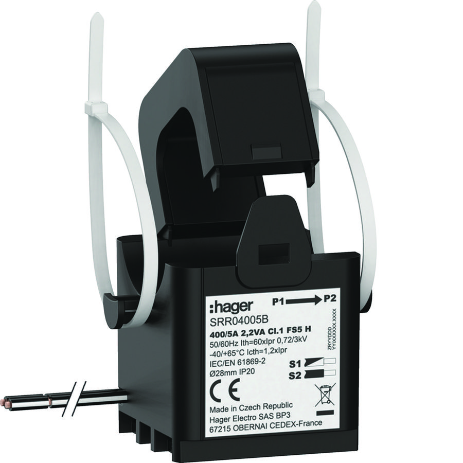 Deelbare trafo SC2 400/5A 2,2VA kl.1