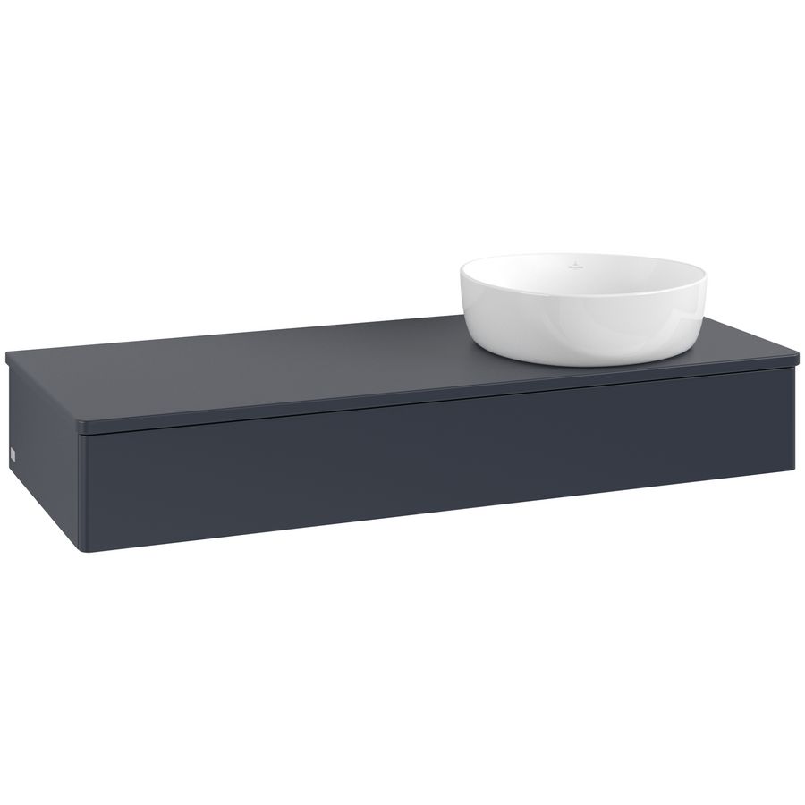 Wastafelonderkast Antao 1200x190x500mm Mid.Blue Matt Lacquer K12010HG