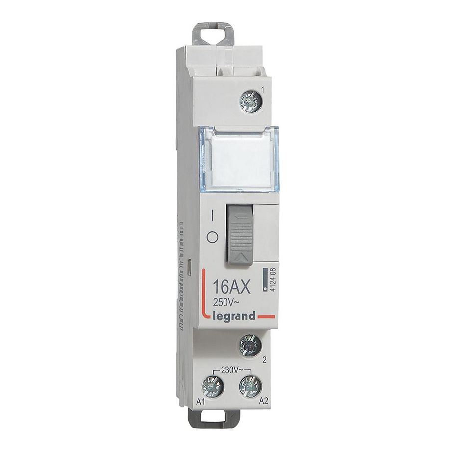 Doos a 60st. Impulsrelais 1P 16A spoelspanning 230VAC