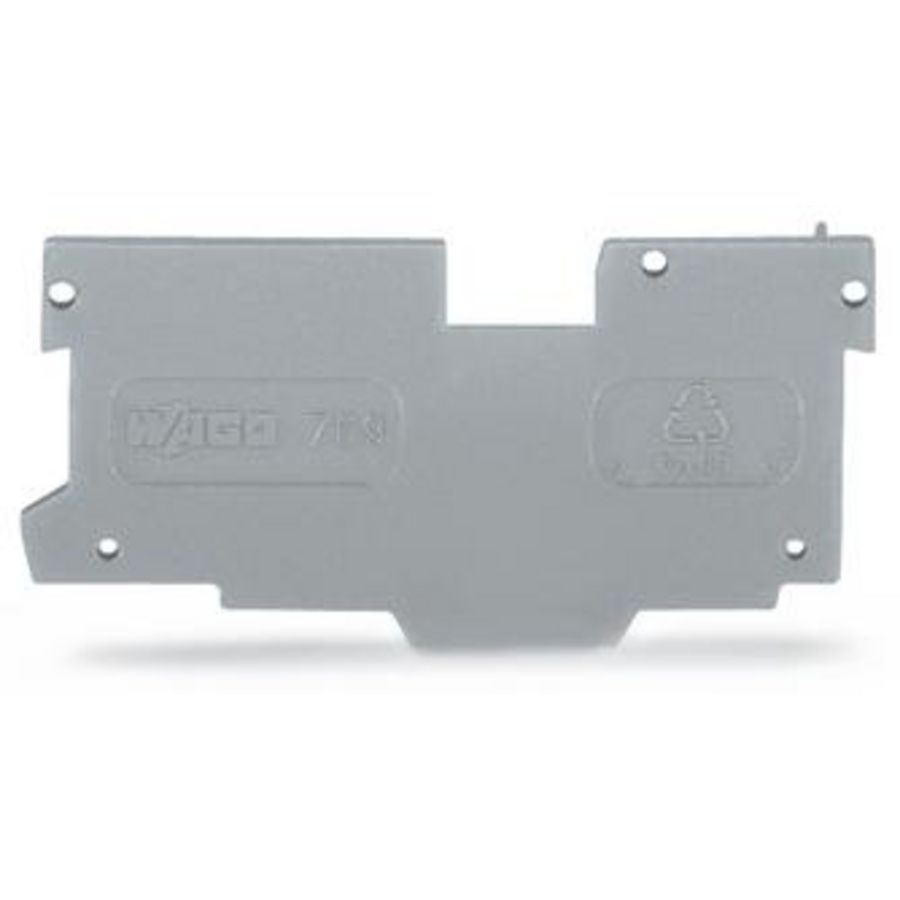 Afsluit-/tussenplaat 1,1mm dik grijs VVE=25