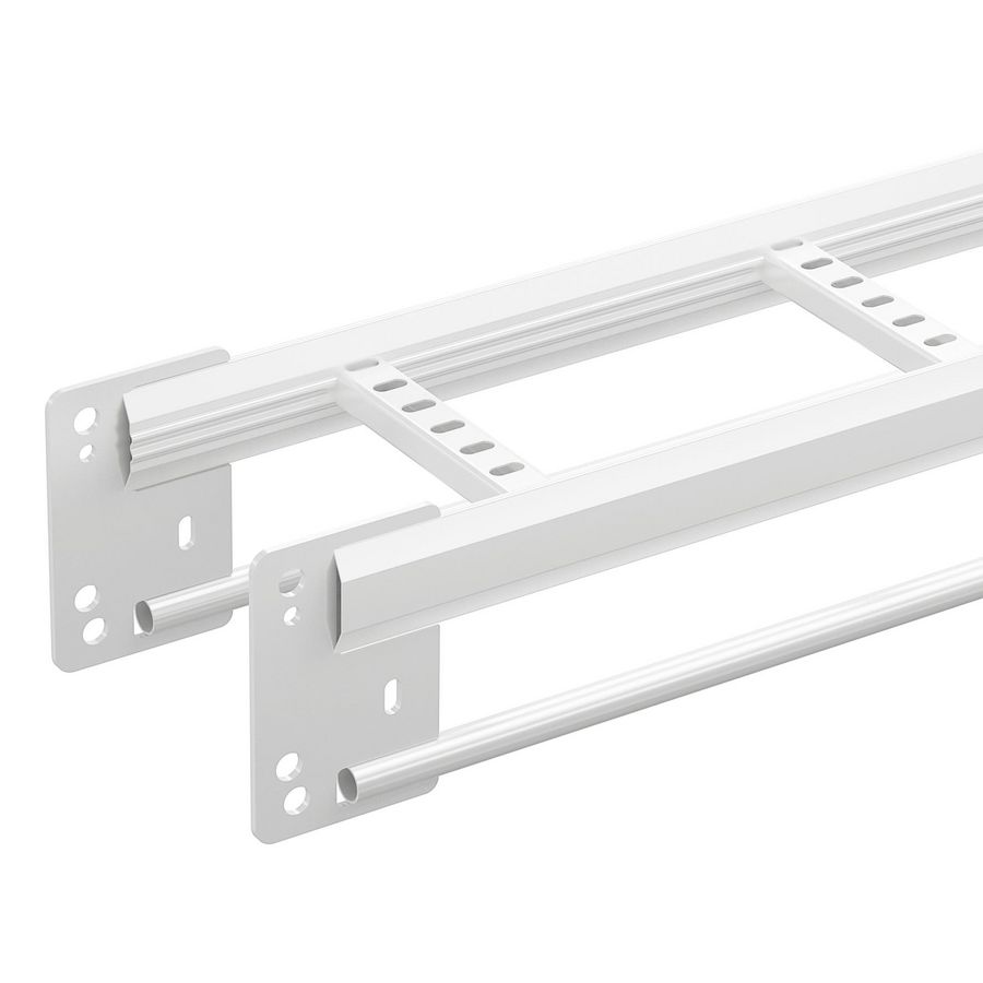 Lengte a 6m. Kabelladder 200mm KHZPV zinkpox wit RAL9010