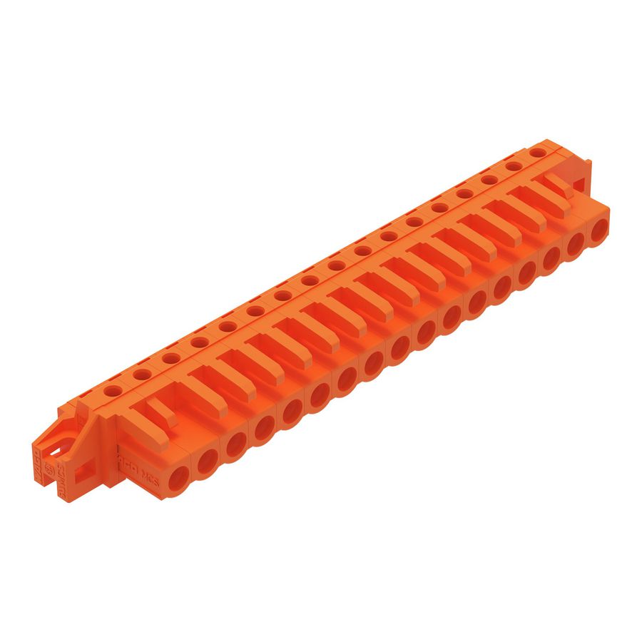 THT FE steker HA raster 5,08mm oranje 232-277/031-000 VVE=10