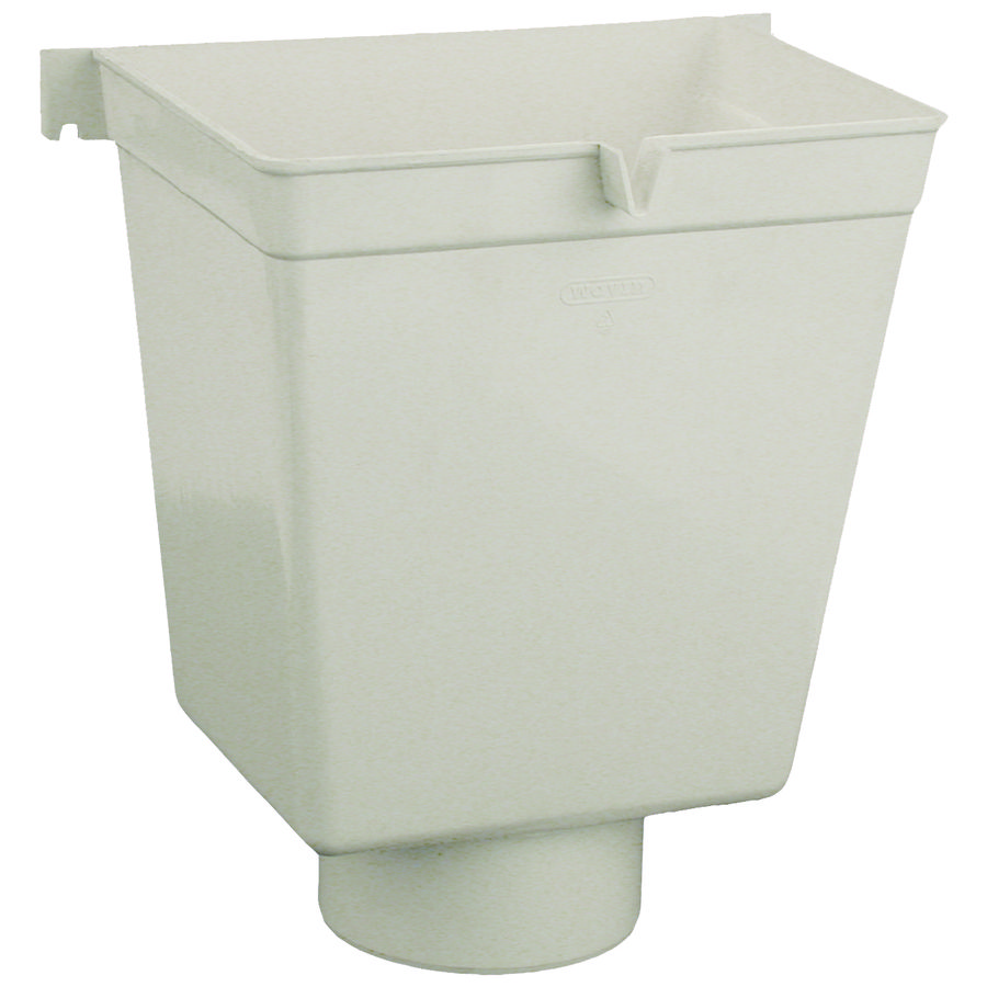 PVC HWA vergaarbak 80mm wit