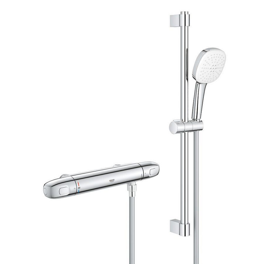 PROMO Tempesta 110 glijstangset 2 straalsoorten 600mm 5.7L/min. chroom (prof) (2759830E)
