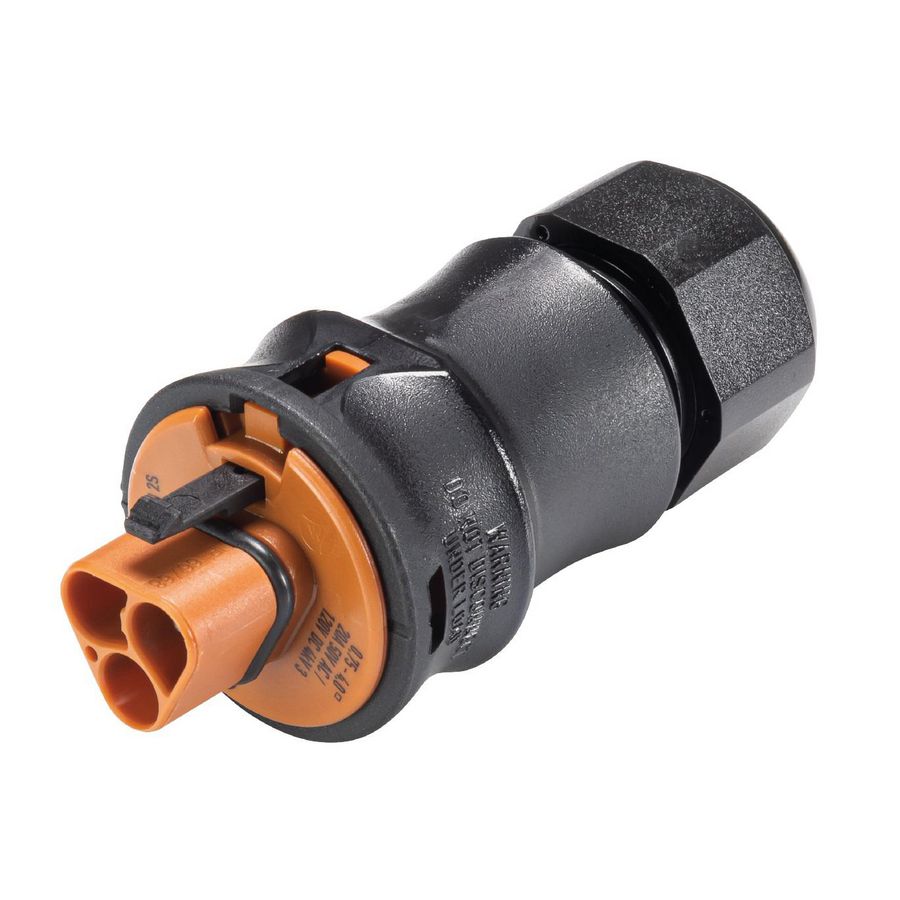Kabelsteker RST20I2 male schroef 6-10mm bruin asi VVE=100
