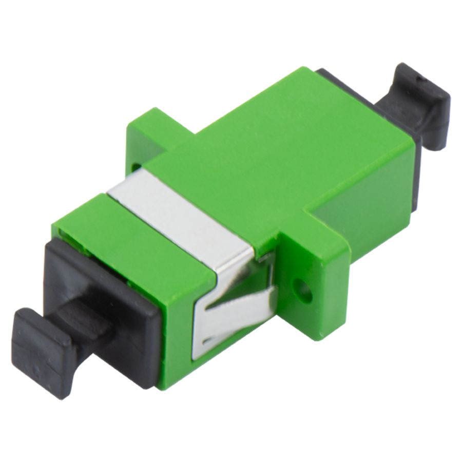 SC/APC ADAPTOR SIMPLEX SM OS2 Green
