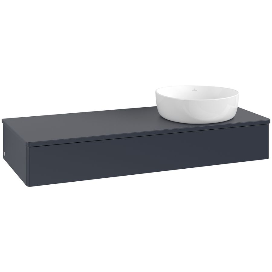 Wastafelonderkast Antao 1200x190x500mm Mid.Blue Matt Lacquer K12050HG