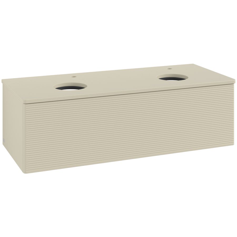 Wastafelonderkast Antao 1200x360x500mm S.Grey Matt Lacquer K35150HJ
