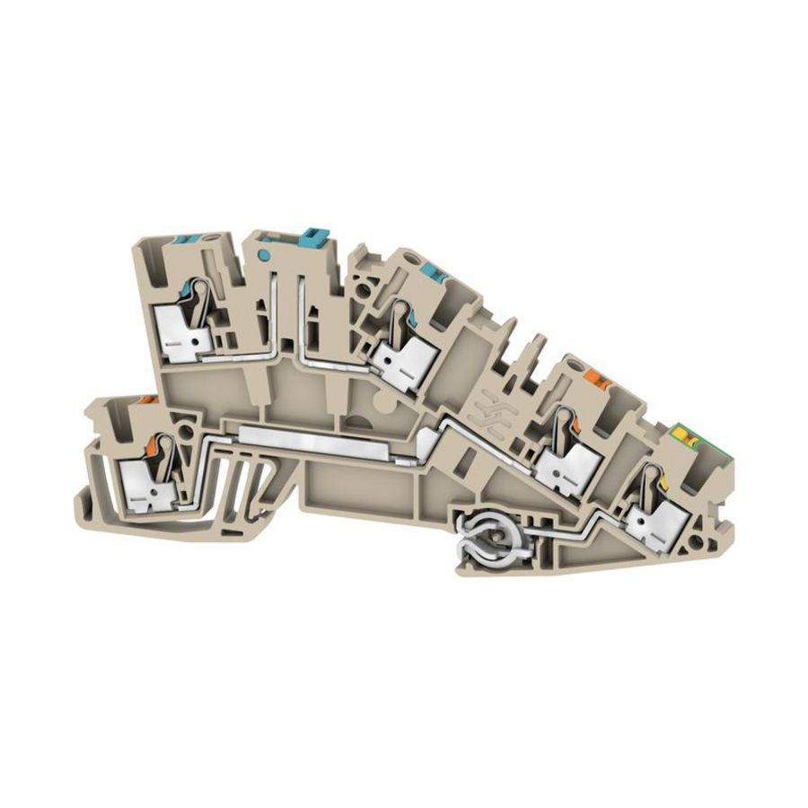 Installatieklem PUSH IN d.beige 2.5mm2 2669030000 VVE=50