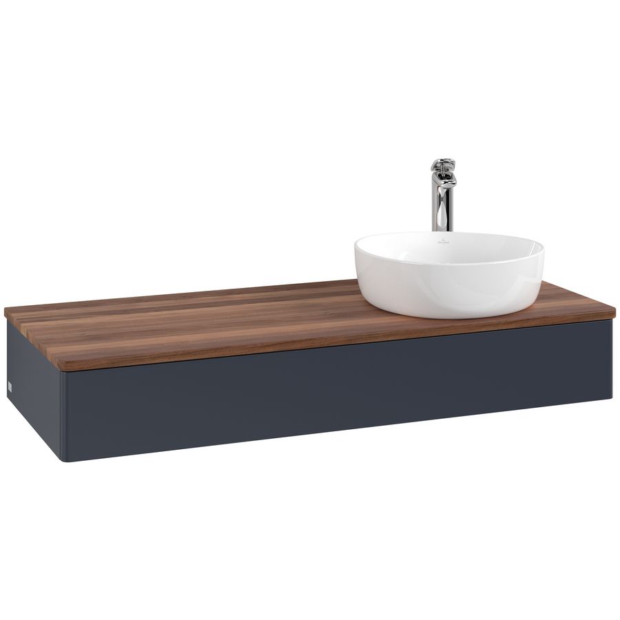 Wastafelonderkast Antao 1200x190x500mm Mid.Blue Matt Lacquer K12052HG