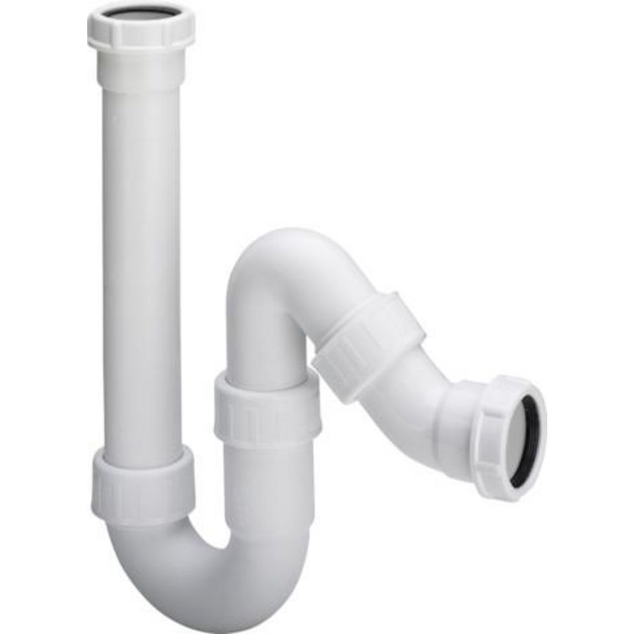 buissifon 1 1/2x40 kunststof/wit