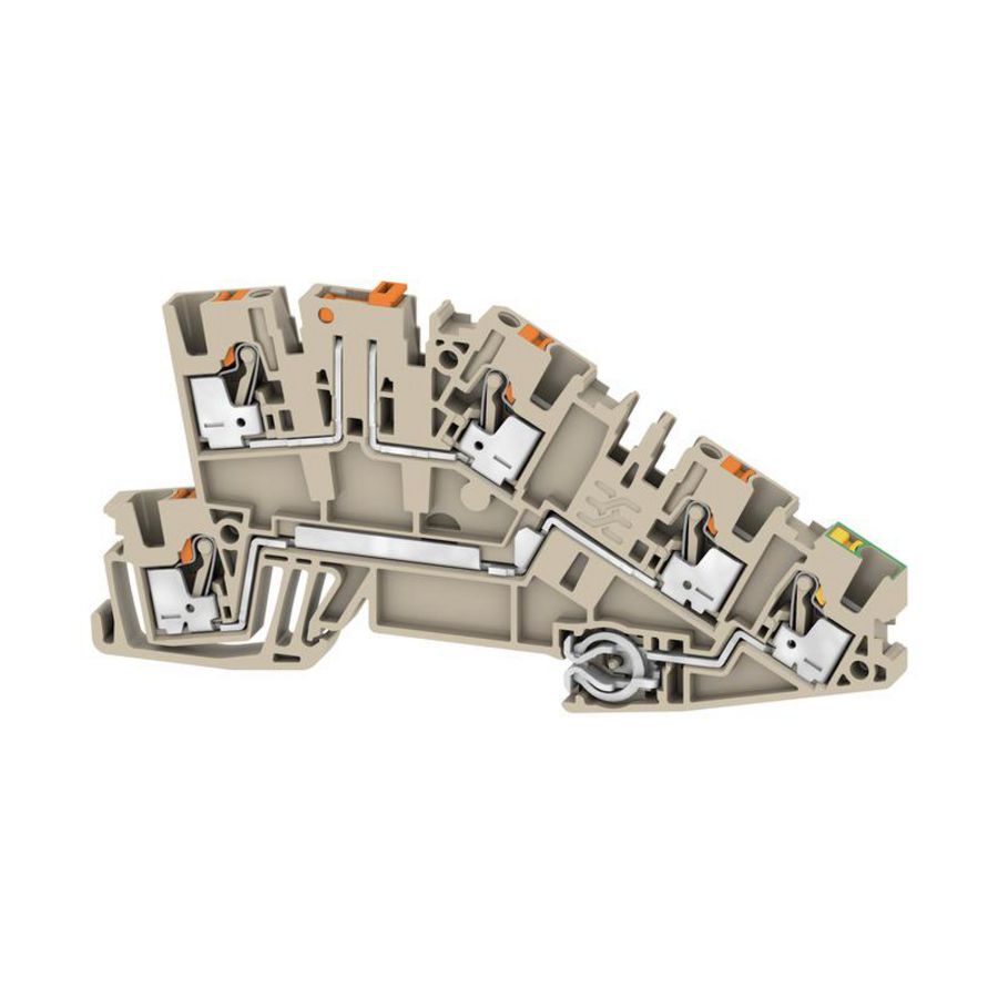 Installatieklem PUSH IN d.beige 2.5mm2 2669040000 VVE=50