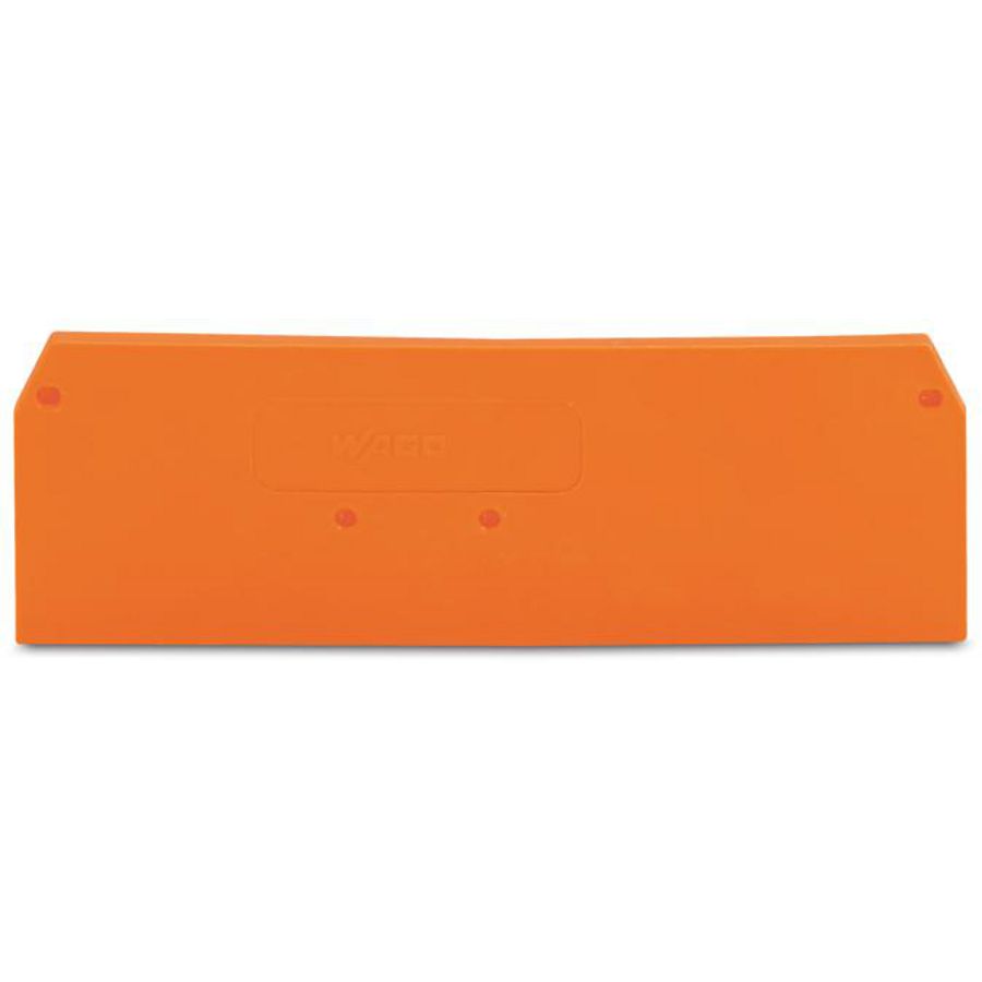 Afsluit-+tussenplaat 2,5mm oranje 281-335 VVE=25