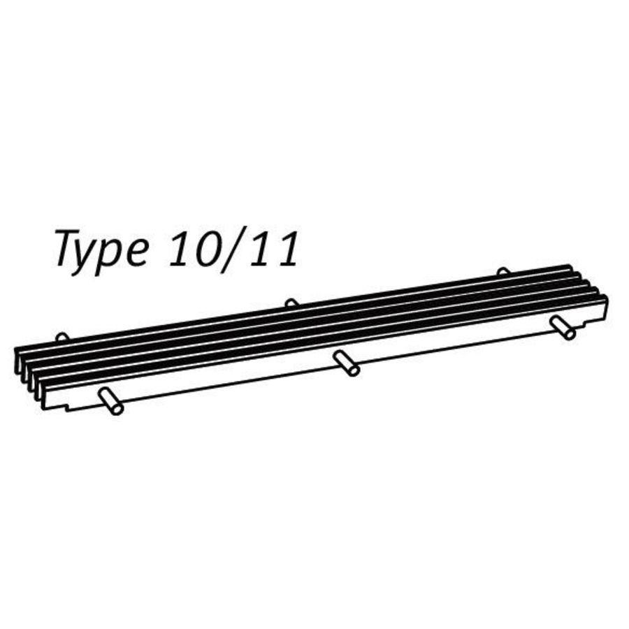 Bovenrooster Strada wand L70 T1516.001 grijs