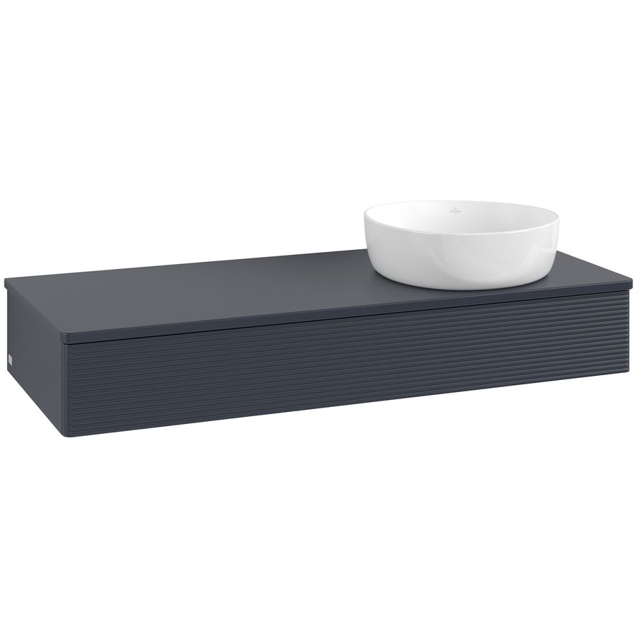 Wastafelonderkast Antao 1200x190x500mm Mid.Blue Matt Lacquer K12110HG