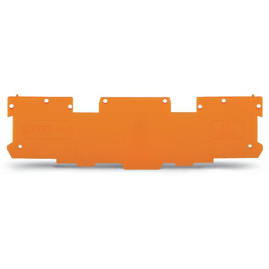 Afsluit-/tussenplaat 1,1mm dik oranje VVE=25