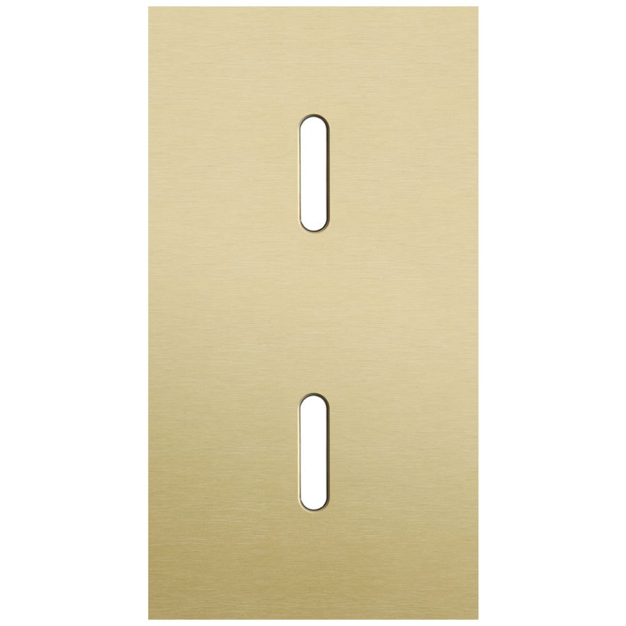 Tweevoudige afdekpl. verticaal 71mm centerafstand twee enkel