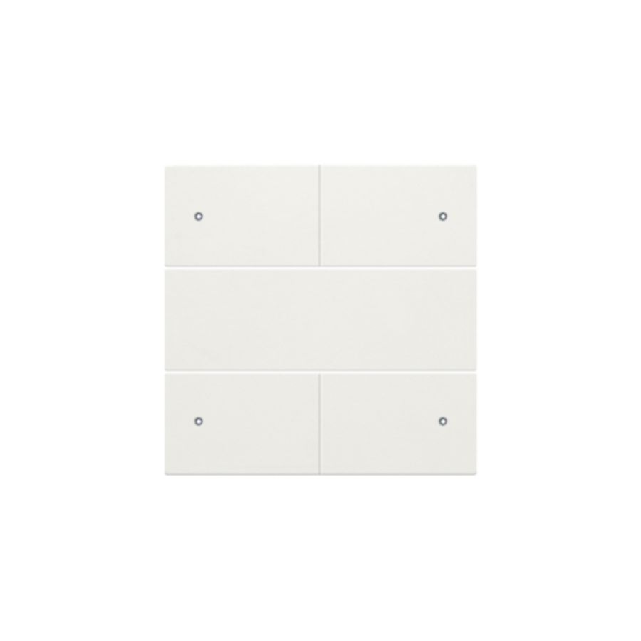 Afwerkingsset 4-voudige pot.vrij knop 24V Led white