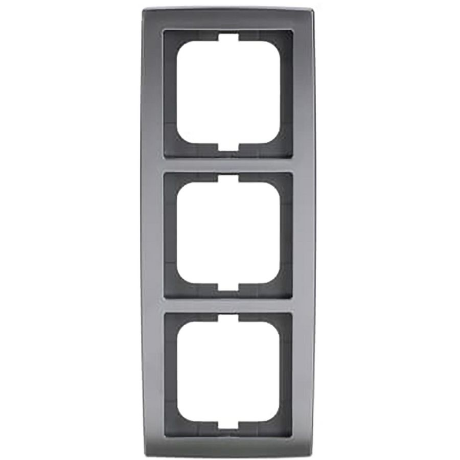 Afdekraam 3v s-chroom mat